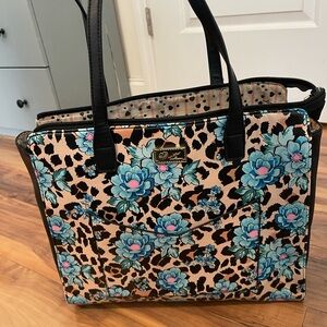 LuvBetsey by Betsey Johnson Floral Leopard Print Tote Bag